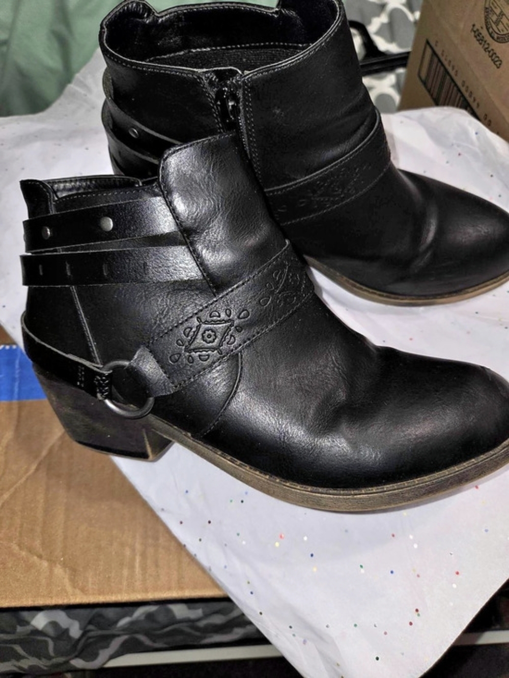 Jellypop Women's Strappy Ankle Boots 8 M